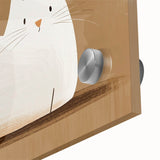 Nursery Wall Art – Peaceful Cat Illustration for Kids' Room Decor