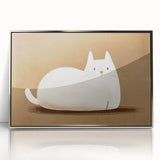 Nursery Wall Art – Peaceful Cat Illustration for Kids' Room Decor