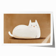 Nursery Wall Art – Peaceful Cat Illustration for Kids' Room Decor