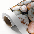 Art Deco poster featuring a stylized autumn tree in orange and brown hues on rolled canvas, ideal for nursery wall art.