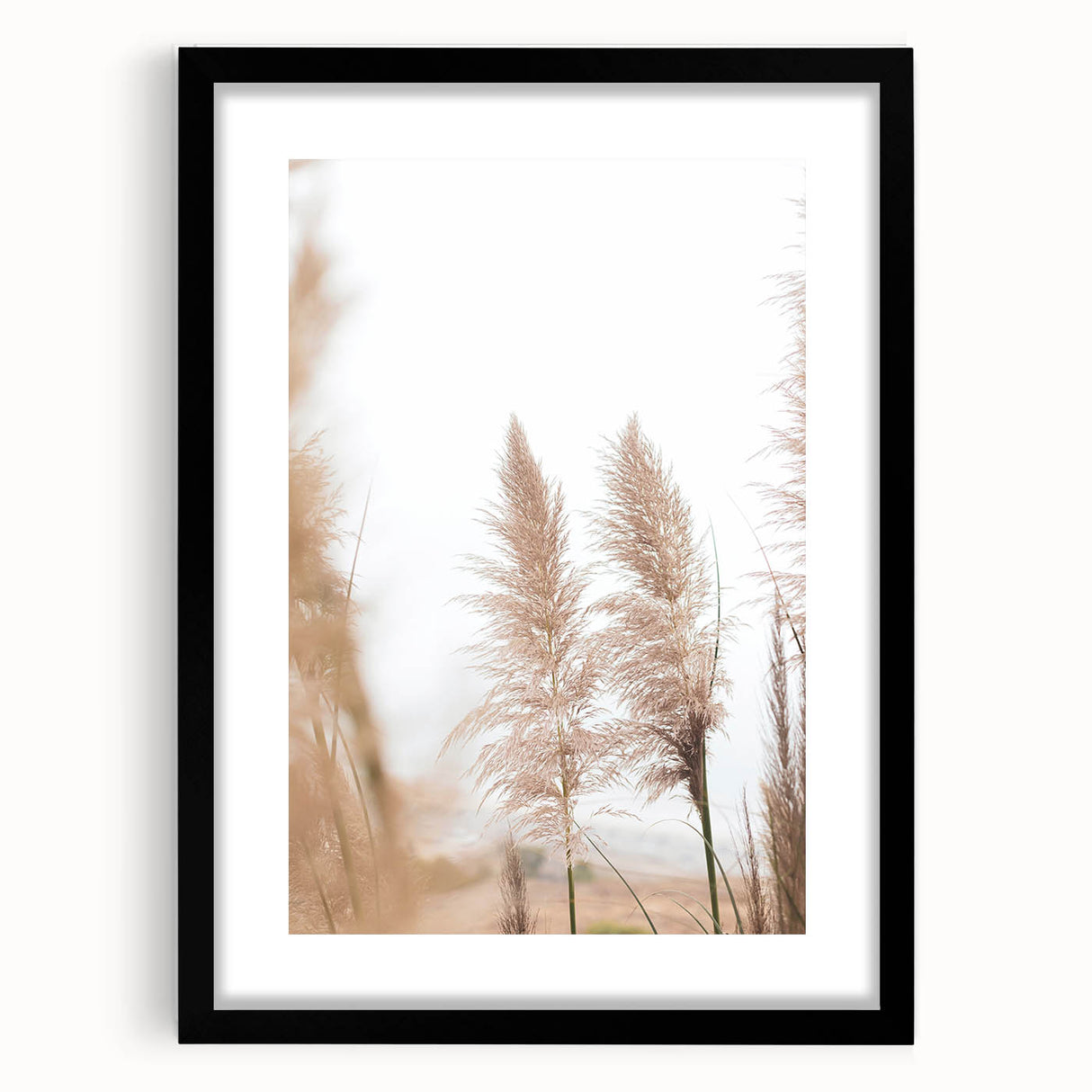 Extra large abstract art print featuring vibrant, textured summer colors on a black framed canvas.