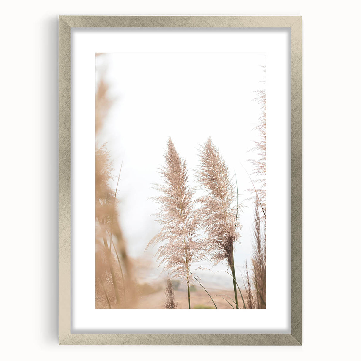 Textured abstract art print featuring swirling blue and white patterns on a silver-framed canvas, ideal for bedroom decor.