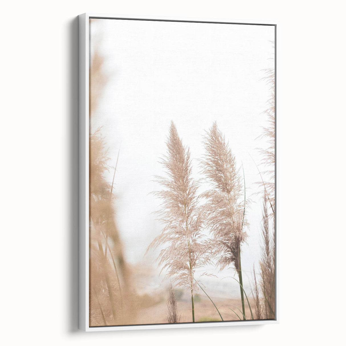 Vintage poster art featuring a summer scene on extra-large framed canvas, with vibrant colors against a black background.