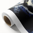 Abstract figurative art piece on rolled canvas showcasing vibrant colors and dynamic shapes, ideal for modern home decor, packaged securely in a protective tube.