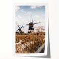 Extra large rolled canvas print featuring a fall-themed floral design in warm orange and red tones.