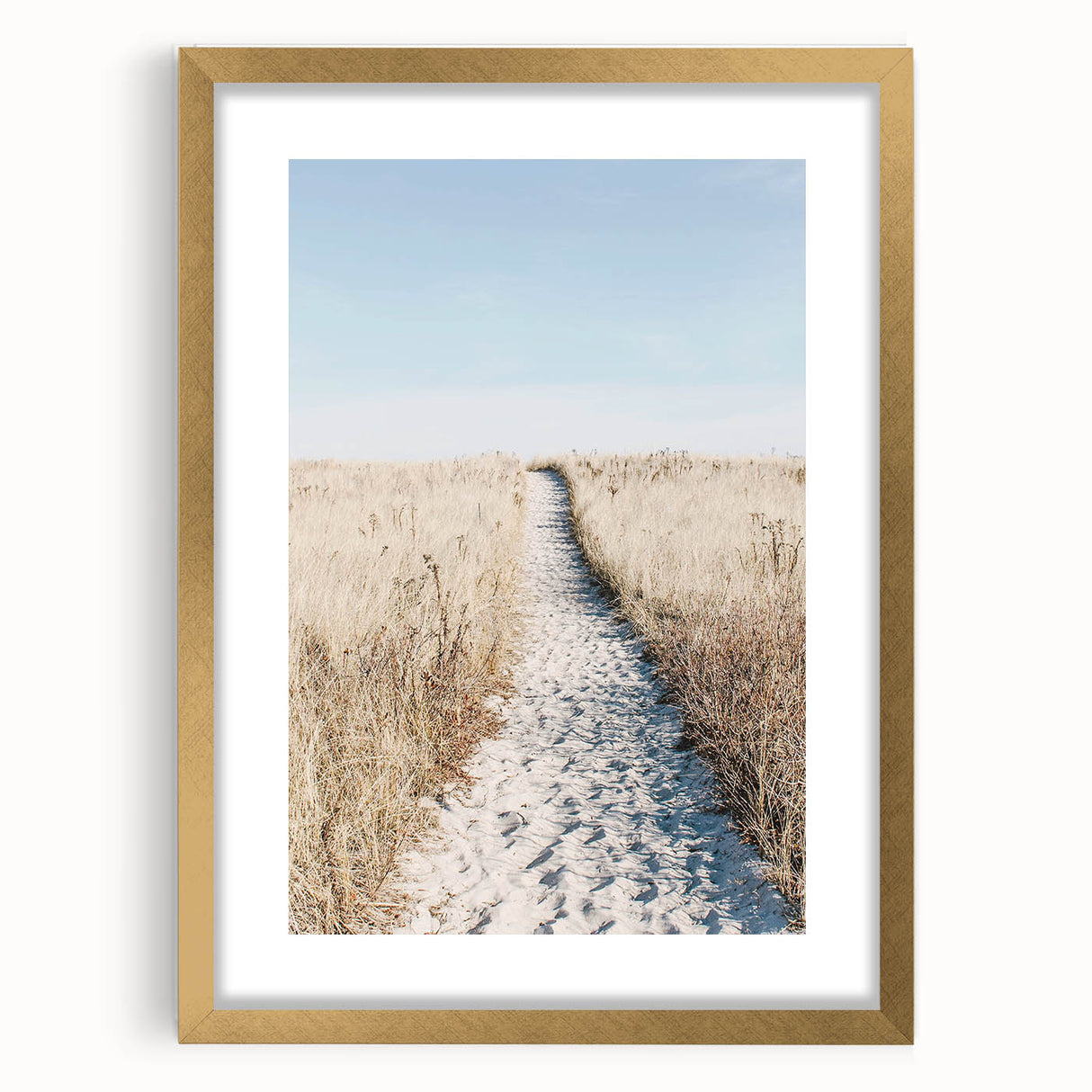 Extra large abstract art print with textured design in gold and white tones on a framed canvas, ideal for living room decor.