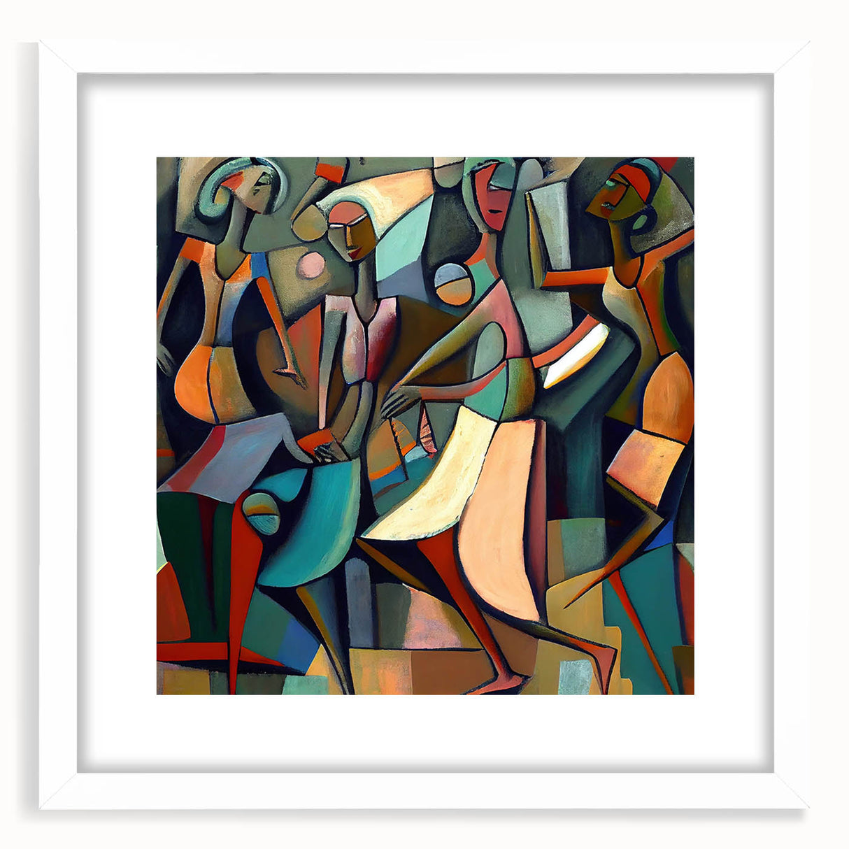 Modern Abstract Living Room Wall Art – Contemporary Canvas Print
