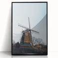 Large abstract wall art depicting autumn trees in red and orange hues on a black acrylic framed print.