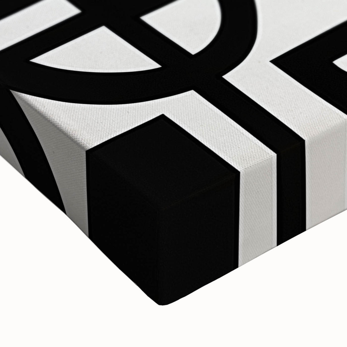 Black and White Abstract Wall Art – Modern Canvas for Living Room