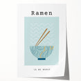 Rolled print of various stylized food dishes in muted earth tones, ideal for art wall dining room.