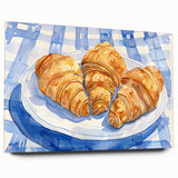 Acrylic print of various pastries in pastel shades, suitable for kitchen or dining room decor.