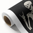 Rock On Skeleton Halloween Wall Art - Spooky Gothic Decor