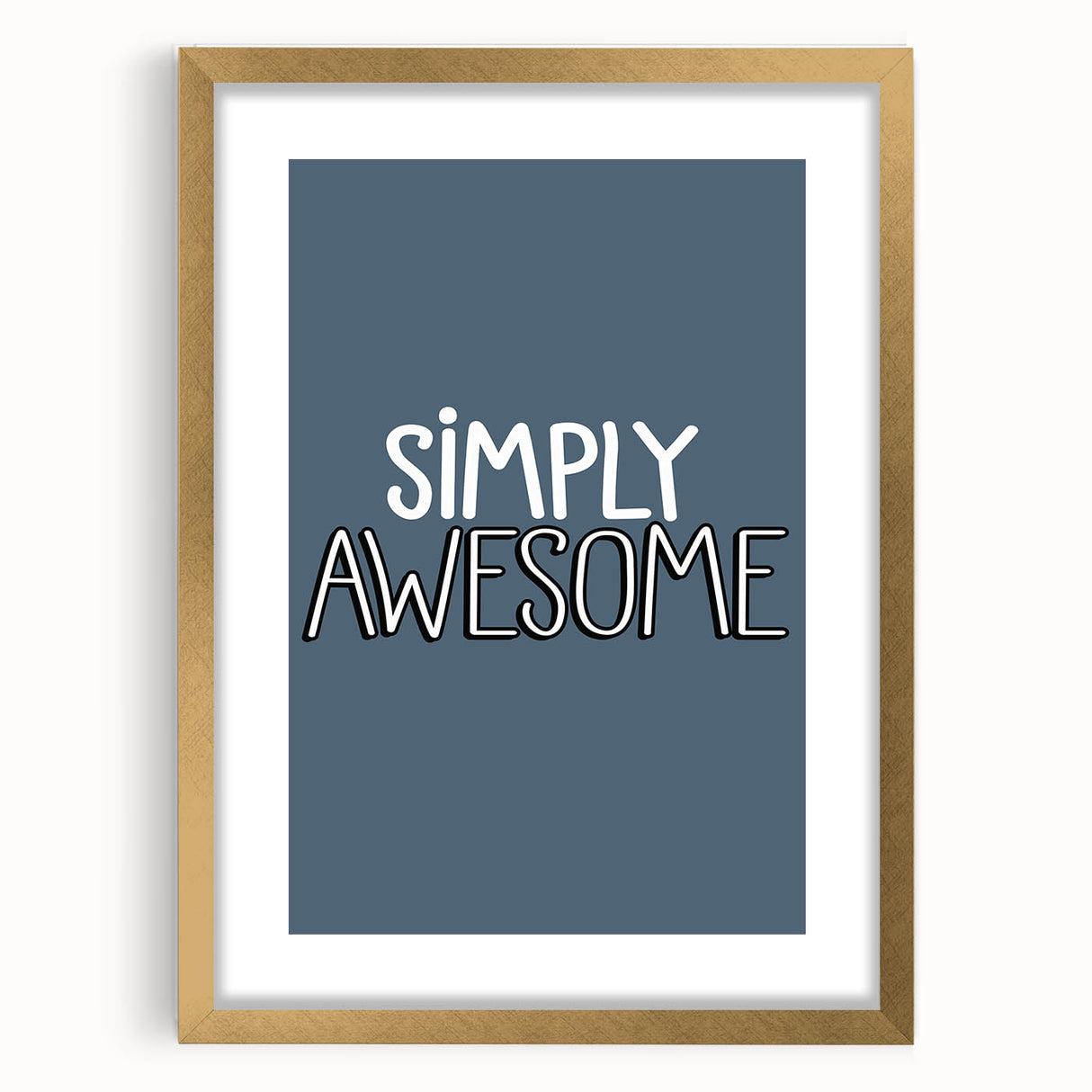 Simply Awesome - Boys Room Wall Art Kids Wall Decor