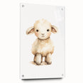 Cute Fluffy Lamb Nursery Wall Art - Baby Room Decor Print
