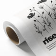 Monochrome Motivational Typography Art Print - "Rise" Canvas