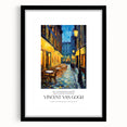 Extra large framed wall art featuring an abstract, colorful impressionist style on textured canvas.