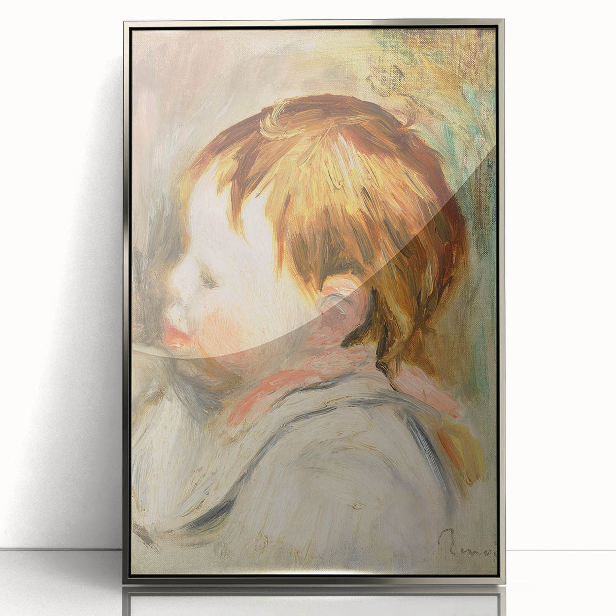 Charming Realism Art Print – Baby's Head by Renoir