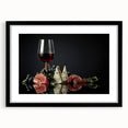 Wine & Cheese Elegance - Sophisticated Kitchen Wall Art