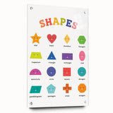 Shapes Kids Educational Wall Art – Fun Learning Poster