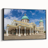 Black and white landscape art painting of Ethiopian scenery on framed canvas, suitable for bedroom wall decor.