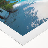 Art Deco poster of a Kenyan landscape in muted earth tones on rolled canvas, suitable for dining room decor.