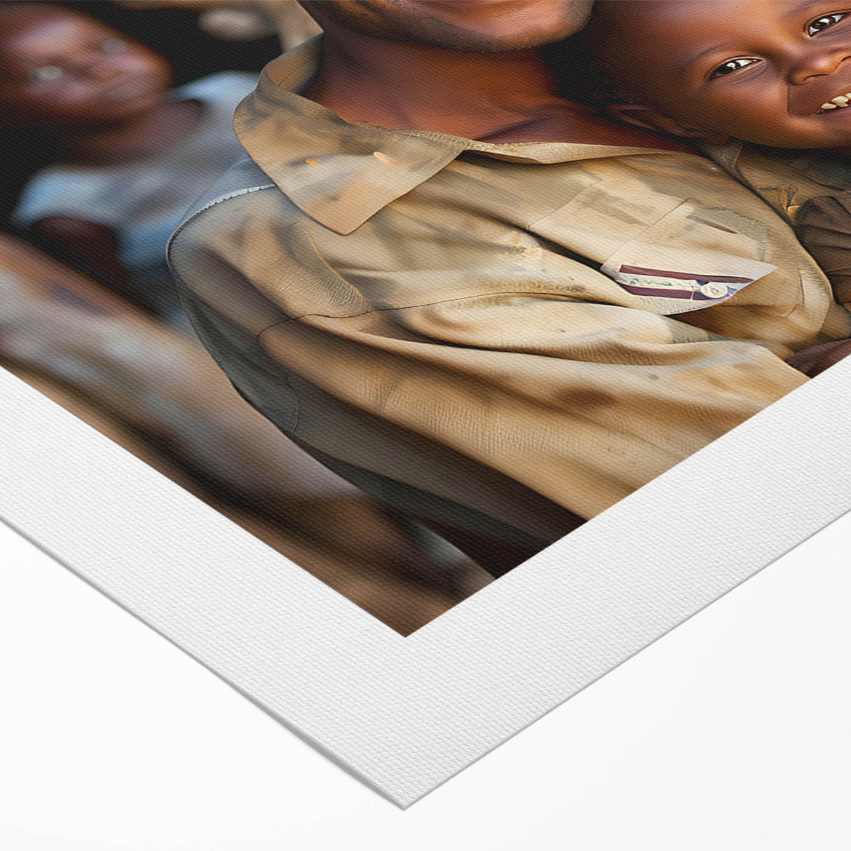 Art Deco style poster featuring a Madagascar landscape in muted earth tones on rolled canvas, suitable for dining room decor.