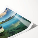 Extra large rolled print of line art flowers in muted earth tones, ideal for large living room wall art.