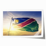 Extra large rolled print of an African scenery with muted earth tones, ideal for art wall dining room.