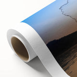 Art deco poster of Laos scenery in pastel colors on rolled canvas, ideal for nursery wall art.