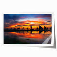 Rolled print of a Philippine landscape with lush greenery and floral elements, ideal for art wall dining room.