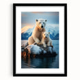 Extra large textured abstract art print of Manitoba scenery in a black frame, ideal for living room decor.