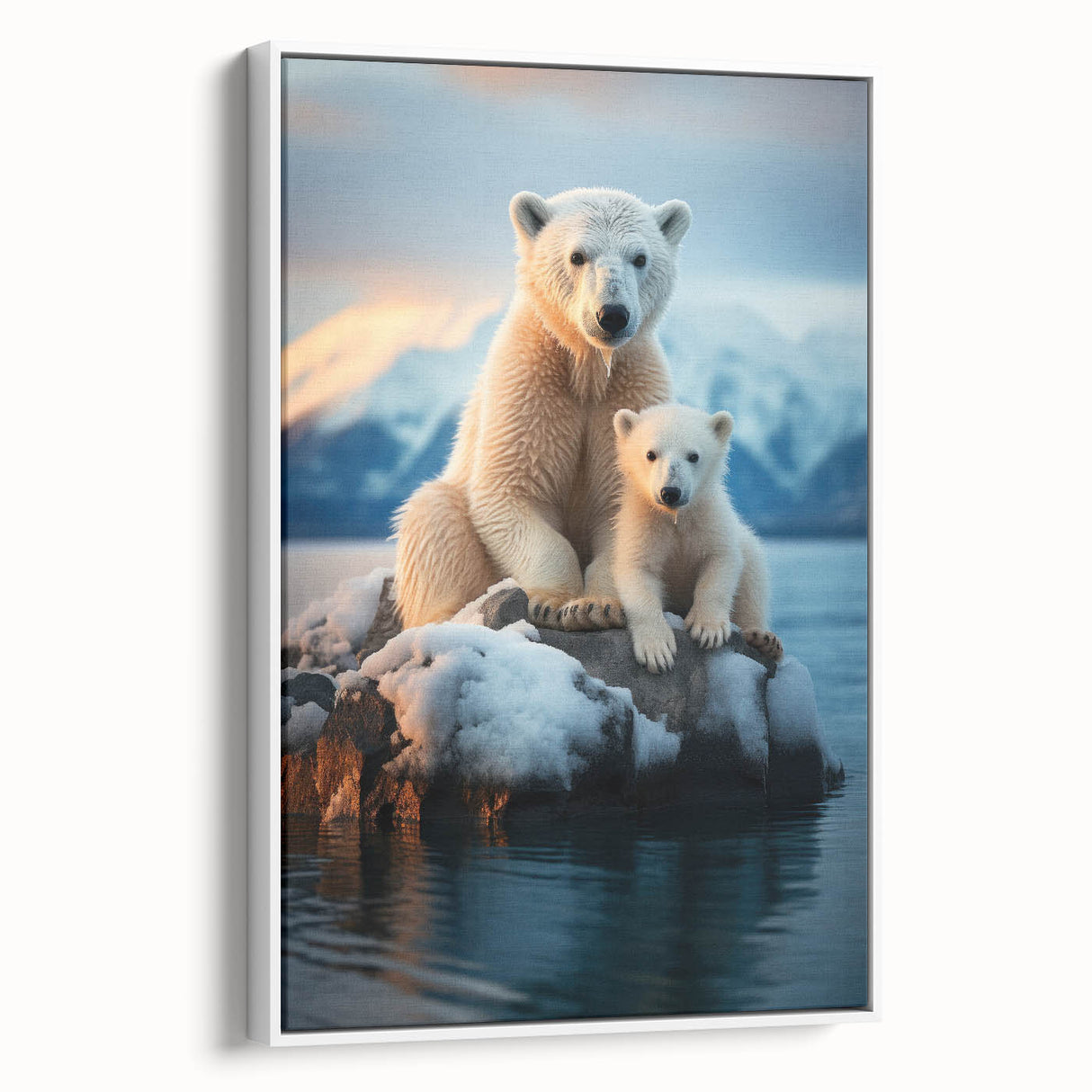 Landscape art painting of Manitoba scenery in vibrant colors on a framed canvas, ideal for living room decor.