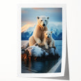 Extra large rolled print of Manitoba scenery with vibrant floral elements, ideal for art wall dining room decor.