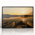 Large abstract wall art depicting Ontario, Canada scenery in muted earth tones on a framed acrylic.