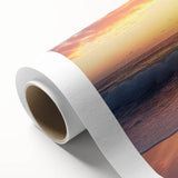 Art deco poster of Caribbean scenery in pastel shades on rolled canvas, ideal for nursery wall art.