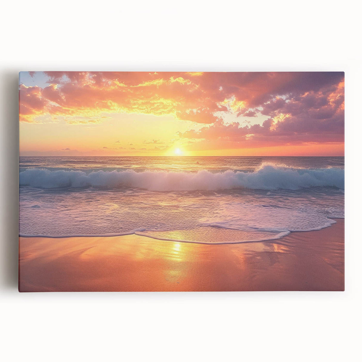 Black and white stretched canvas of Caribbean scenery, ideal for kitchen wall art or bedroom ambiance.