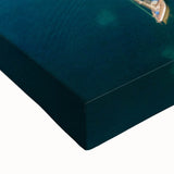 Large art of a black and white Caribbean landscape on stretched canvas, ideal for bedroom wall decor.