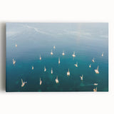 Black and white photograph of Caribbean Martinique scenery on stretched canvas, ideal for kitchen wall art.
