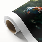Art deco poster of a Costa Rican landscape in soft pastel shades on rolled canvas, suitable for nursery wall art.