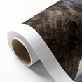 Art deco poster of a Bulgarian scenery in muted earth tones on rolled canvas, ideal for nursery wall art.