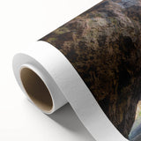 Art deco poster of a Bulgarian scenery in muted earth tones on rolled canvas, ideal for nursery wall art.