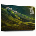 Acrylic print of a Czech Republic landscape, featuring muted earth tones, ideal for dining room decor.