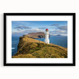Extra large abstract art print featuring textured, colorful imagery of a European scenery on a black framed canvas.