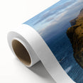 Art Deco poster of a European Denmark scenery in pastel hues on rolled canvas, ideal for nursery wall art.