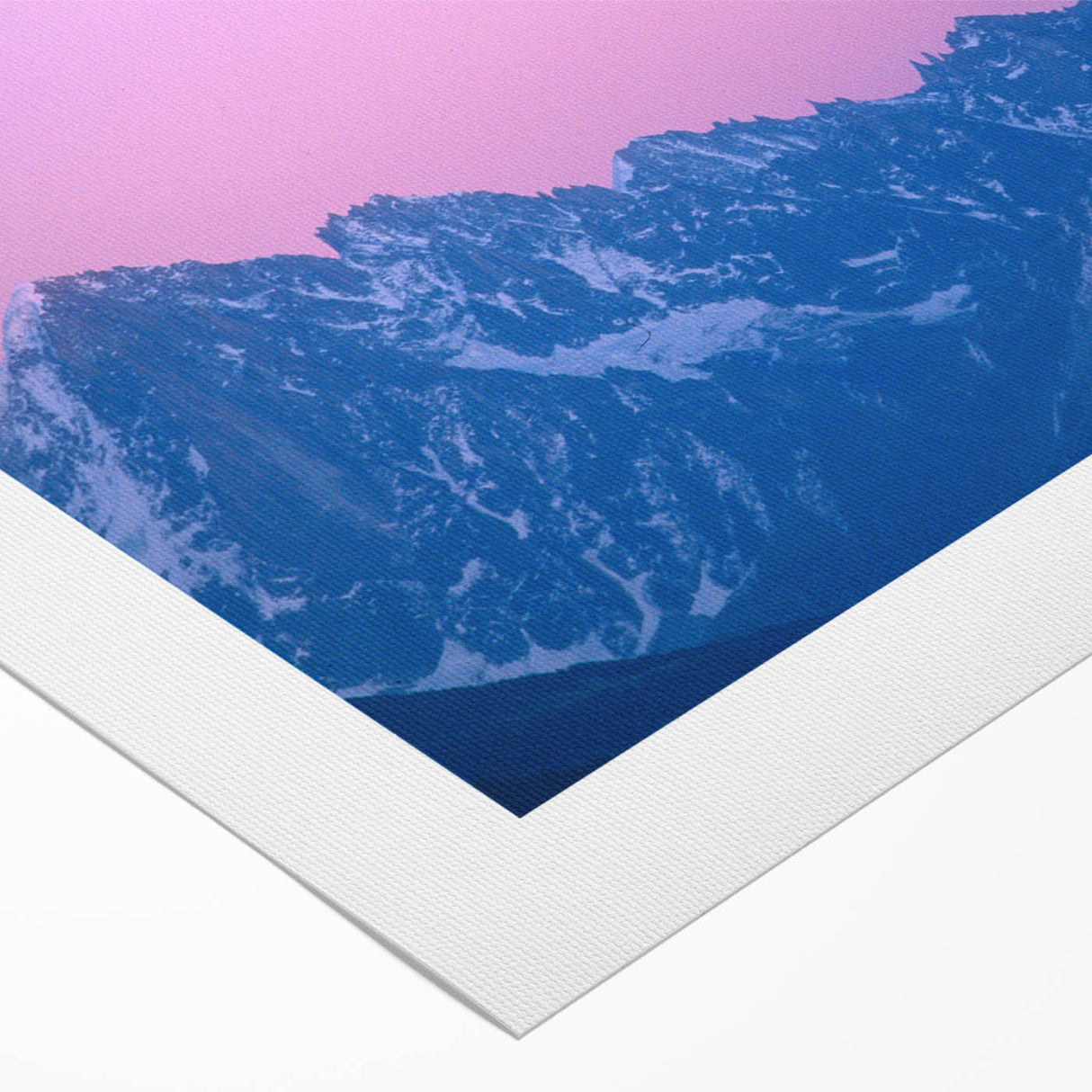 Art deco poster of the French Alps in muted earth tones on rolled canvas, suitable for dining room decor.