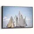 Black and white landscape art painting of a vintage French scene on framed canvas, suitable for bedroom decor.