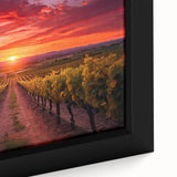 Extra large framed canvas depicting a textured Tuscan landscape in vibrant colors, ideal for living room decor.