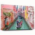 Acrylic glass print of a Venice scenery in muted earth tones, ideal for dining room decor.