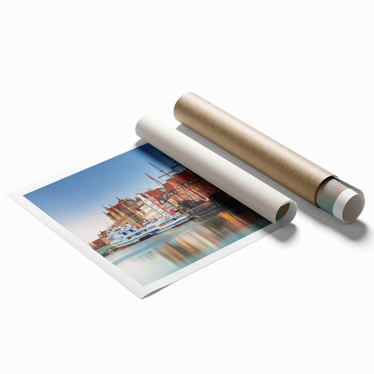 Extra large rolled print of a Polish landscape featuring lush greenery and floral elements.