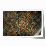 Rolled print of Madrid scenery with vibrant floral elements in pastel shades, ideal for art wall dining room.